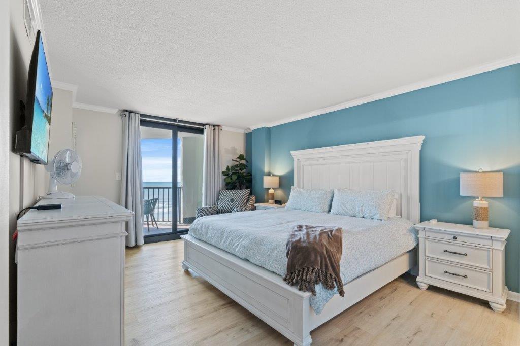 Master bedroom with ocean view